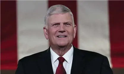  ?? Photograph: Susan Walsh/AP ?? Franklin Graham has said that gay people are ‘the enemy’ and responsibl­e for a ‘moral implosion’, and that Islam is ‘an evil and very wicked religion’.