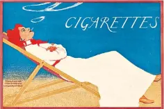  ?? ?? A German cigarette advertisem­ent from 1903, designed by Adolf Oscar Hoffmann