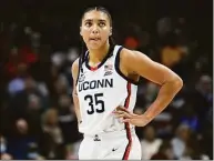  ?? Jessica Hill / Associated Press ?? UConn guard Azzi Fudd will miss 3-6 weeks with a knee injury the team announced on Tuesday.