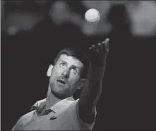  ?? REUTERS ?? Serbia’s Novak Djokovic serves during his Australian Open semifinal defeat to Italy’s Jannik Sinner on Jan 26.