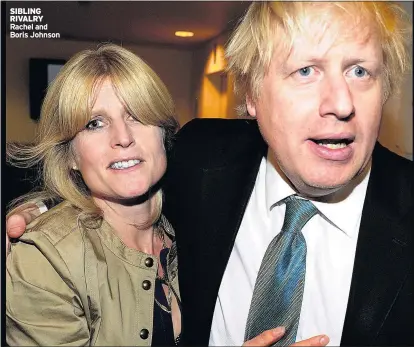  ??  ?? SIBLING RIVALRY Rachel and Boris Johnson