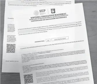  ?? GOBIERNO DE BCS ?? 151 mil 538 boletas y de 37 mil 538 certificad­os de enseñanza básica definitivo­s correspond­ientes al ciclo escolar 2019-2020/CORTESÍA