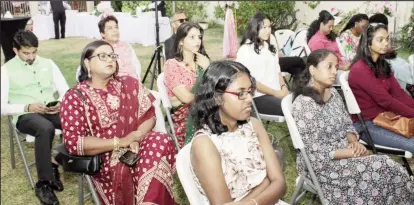  ?? ?? Part of the audience at the Internatio­nal Women’s Day event at the Indian Cultural Centre on Friday