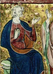  ??  ?? Henry II (left) meets with ‘ turbulent priest’ Thomas Becket (centre). A new biography argues we undervalue the genuine achievemen­ts of Henry’s reign