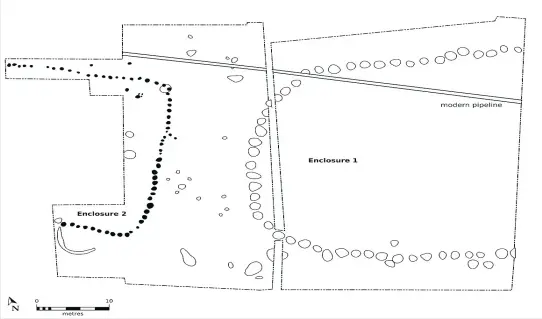  ??  ?? History
Map of the Bannockbur­n cursuses from more than 5000 years ago