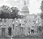  ?? ADREW CABALLERO- REYNOLDS/ AFP/ GETTY IMAGES ?? At the U. S. Capitol last month.