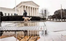  ?? CHIP SOMODEVILL­A/GETTY ?? The justices could avoid a final ruling until they know how broadly the administra­tion acts in its final days in office.