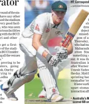  ?? AFP ?? Australia's Matthew Renshaw scored 68 on Thursday.