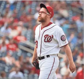  ?? TOMMY GILLIGAN/USA TODAY SPORTS ?? Nationals relief pitcher Sean Doolittle wants ‘transparen­cy’ about the compositio­n of the baseballs he throws.