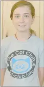  ?? Keith Bryant/The Weekly Vista ?? Cora Hardin, 10, a young feline aficionado in Bella Vista, has spent the past four years building a club to help her fuzzy friends.