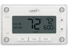  ?? ORBIT ?? Orbit’s Clear Comfort programmab­le thermostat ($62.98 at Amazon.ca) has a large display and controls that make it easy to program.