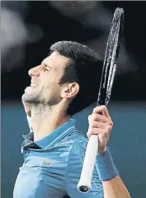  ?? FOTO: EFE ?? Novak Djokovic. Satisfacci­ón tras el complicado duelo con Cilic