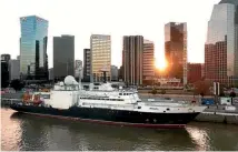  ?? PHOTO: AP ?? The Russian research vessel Yantar is shown docked in Buenos Aires, Argentina.