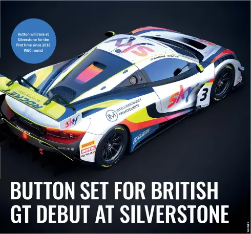  ??  ?? Button will race at Silverston­e for the first time since 2018 WEC round
