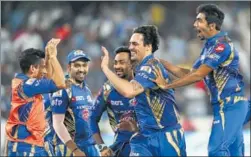  ??  ?? Mumbai Indians snatched victory from the jaws of defeat with a onerun win over Rising Pune Supergiant in the IPL final in Hyderabad on Sunday. Mitchell Johnson held his nerve to bowl a tight final over after Pune captain Steve Smith nearly took his...