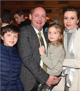  ??  ?? Cllr Wayne Harding and family Evette, Amelia and Ethan