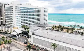  ?? FILE ?? The historic Miami Beach Deauville Beach Resort will be demolished after an engineerin­g report found structural damage. In a memo, City Manager Alina Hudak wrote the city’s building official had declared a demolition order for the hotel complex.