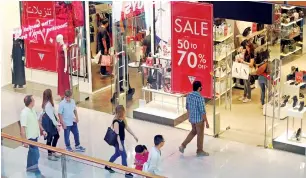  ??  ?? malls in Dubai have registered an increase in sales and footfall during the first half of DsF.
etisalat