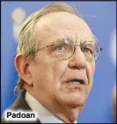  ??  ?? Padoan