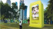  ?? ?? Set to run until Dec 18, those visiting Qatar can head to Al Dafna Park at the Doha Corniche to try the immersive AR experience­s.