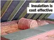  ?? ?? Insulation is cost effective
