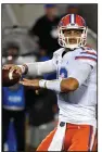  ?? (AP/Timothy D. Easley) ?? New Arkansas quarterbac­k Feleipe Franks was drafted by the Boston Red Sox with the 947th overall pick in the 2019 major league draft. Franks did sign for $40,000, but was adamant that he return to Florida and play quarterbac­k.