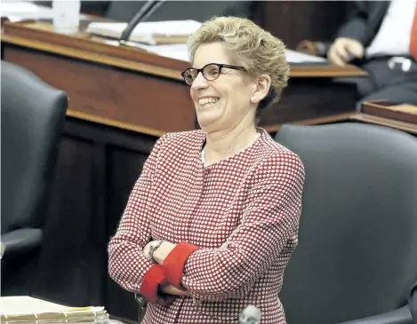  ?? STAN BEHAL/TORONTO SUN FILES ?? Ontario Premier Kathleen Wynne says that rising hydro bills are her “mistake” and all three parties seem determined to correct the problem when the legislatur­e resumes on Tuesday.