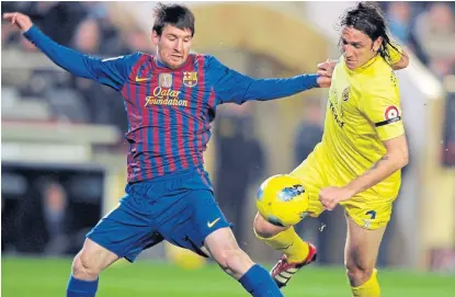  ?? José Jordan / afp ?? “Messi hace cosas imposibles”, asegura Rodríguez, que en Villarreal jugó contra el 10