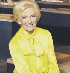  ??  ?? 0 Mary Berry: ‘it doesn’t matter what you have, it’s the company’