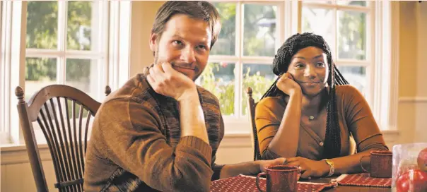  ?? Topic Studios / Roadside Attraction ?? Ike Barinholtz and Tiffany Haddish in “The Oath,” a comedy about life under a right-wing administra­tion.