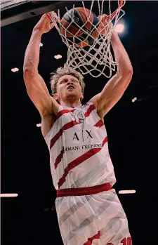  ??  ?? Mindaugas Kuzminskas, 29 anni, massimo stagionale di punti