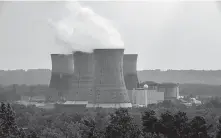  ?? Clem Murray / Philadelph­ia Inquirer ?? Exelon, the nation’s largest nuclear power generator, will shut down Unit 1 at the Three Mile Island plant complex in September.