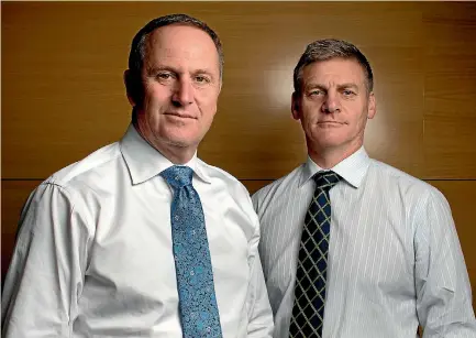  ?? PHOTO: DAVID WHITE/FAIRFAX NZ ?? Former Prime Minister John Key, left, has been nearly invisible since a paparazzi intrusion over the Christmas break.