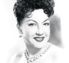  ??  ?? AMERICAN actress and singer Ethel Merman, known as the First Lady of the musical comedy stage, died in 1984 of glioblasto­ma. | WIKIPEDIA
