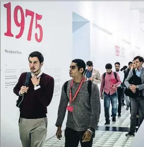  ?? LLIBERT TEIXIDÓ ?? Uno de los grupos del MBA Day, en el Macba