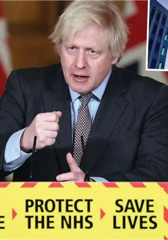  ?? ?? Frustratio­n: Boris Johnson is said to have been ‘infuriated’ by the EU’s actions