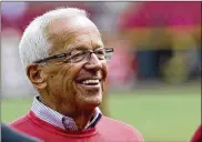  ?? GREG LYNCH / STAFF ?? Reds radio announcer Marty Brennaman will drive the pace car Saturday, leading the NASCAR field to the green flag at Kentucky Speedway.