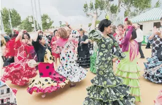  ?? ?? Flamenco dancers in Seville and Montmartre, Paris