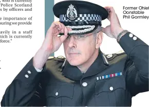  ??  ?? Former Chief Constable Phil Gormley