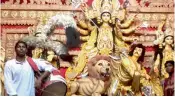  ??  ?? The Durga idol at Arambagh