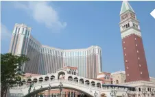  ??  ?? Venetian Casino West Podium & Tower, Taipa, Macau