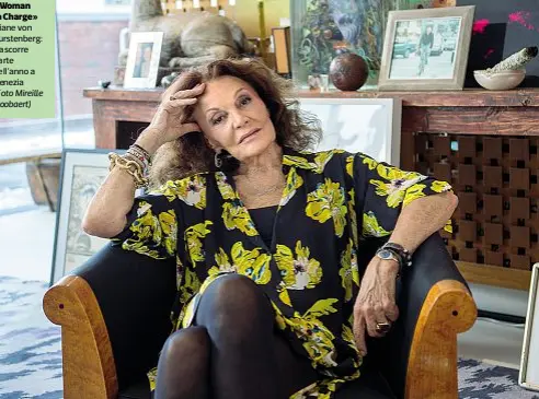  ?? (Foto Mireille Roobaert) ?? «Woman in Charge» Diane von Furstenber­g: trascorre parte dell’anno a Venezia