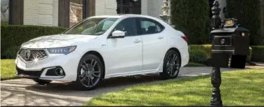  ??  ?? 2018 Acura TLX V6 A-Spec with V6.