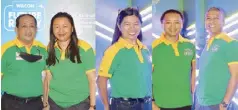  ?? ?? (From left) Wilcon Depot human resource executive manager Emil Obispo, AVP-corporate lawyer and compliance officer Shiela Pasicolan-Camerino, AVP for treasury Annie Vargas, chief audit officer Lauro Francisco, and AVP for informatio­n technology Rowel Mapolon