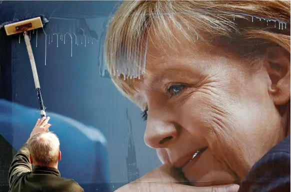 ?? Reuters ?? German chancellor Angela Merkel is a comfortabl­e leader in pre-election polls, but many voters with Turkish roots have yet to make up their minds