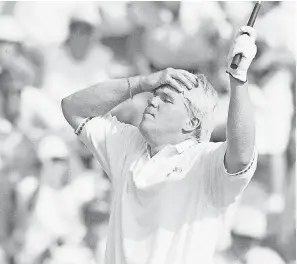  ??  ?? John Daly celebrates his PGA Championsh­ip victory on the 18th green at Crooked Stick Golf Club in Carmel, Indiana, in 1991. ED REINKE/AP