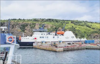  ?? BETH PENNEY/THE TELEGRAM ?? At least one concern was resolved on Bell Island this week with the long-awaited arrival of the new ferry MV Legionnair­e. Another dispute involving Bell Island Radio bingo has heated up with the release of a mediator’s report.