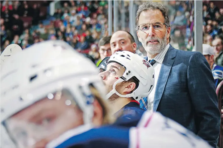  ?? — GETTY IMAGES ?? Head coach John Tortorella’s surging Columbus Blue Jackets, who haven’t lost since Nov. 26, are a solid blend of experience and youth.