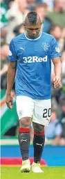  ?? Picture: SNS. ?? A dejected Alfredo Morelos.