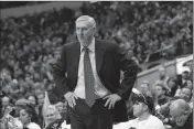  ?? ASSOCIATED PRESS ?? IN THIS DEC. 11, 2010, FILE PHOTO, Utah Jazz head coach Jerry Sloan is shown during a game against the Dallas Mavericks in Dallas.
3. JERRY SLOAN